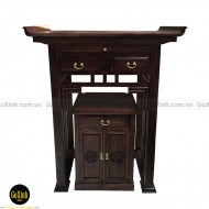 Bàn Thờ chung cư K11 màu óc chó 1m07 Bàn Thờ chung cư K11 màu óc chó 1m07