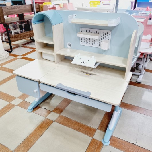 Bàn Học Sinh Chống Gù S06 Màu Xanh