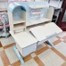 Bàn Học Sinh Chống Gù S06 Màu Xanh