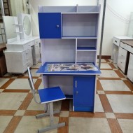 Bàn học sinh trung 80cm màu xanh dương