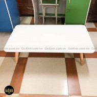 Bàn Trà Nhật Trắng chân tiện dài 1m Bàn Trà Nhật Trắng chân tiện dài 1m