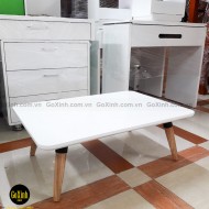 Bàn Trà Nhật Trắng Chân tiện dài 80cm Bàn Trà Nhật Trắng Chân tiện dài 80cm