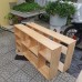 Giá sách treo tường gỗ tự nhiên 1m2
