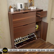 Tủ giày - thông minh Cherry 100cm vân hồ đào cánh hồ đào Tủ giày - thông minh Cherry 100cm vân hồ đào cánh hồ đào