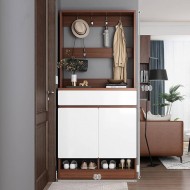 Tủ Giày + Giá Treo Quần Áo Màu Óc Chó  Tủ Giày + Giá Treo Quần Áo Màu Óc Chó
