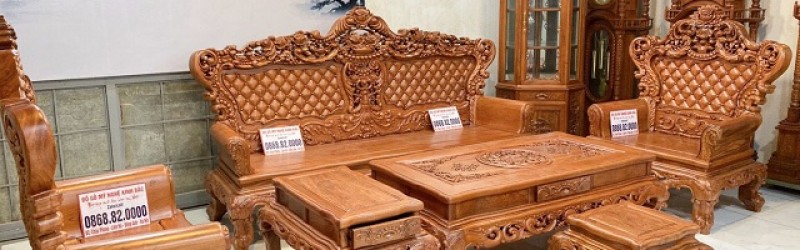 Kích thước bàn ghế gỗ hương tiêu chuẩn, hợp phong thủy